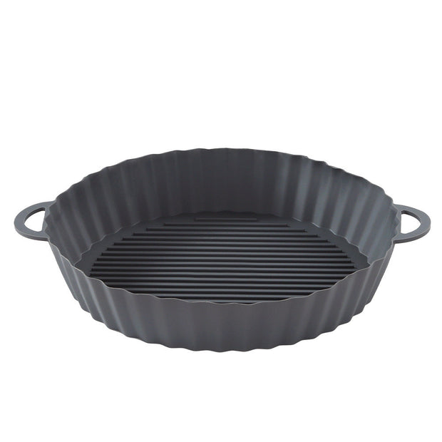 Air Fryer Tray Silicone Kitchen Supplies AirFryer Silicone Pot Grill Pan Accessories