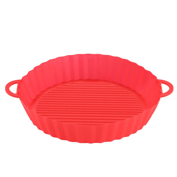 Air Fryer Tray Silicone Kitchen Supplies AirFryer Silicone Pot Grill Pan Accessories
