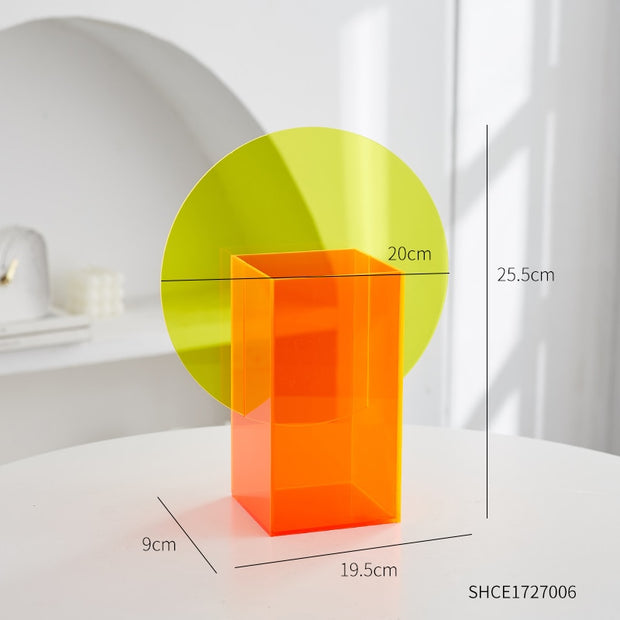 Colorful Acrylic Vase