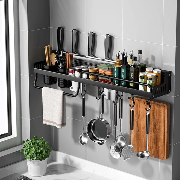 Wall-mounted Punch-free Kitchen Organizer