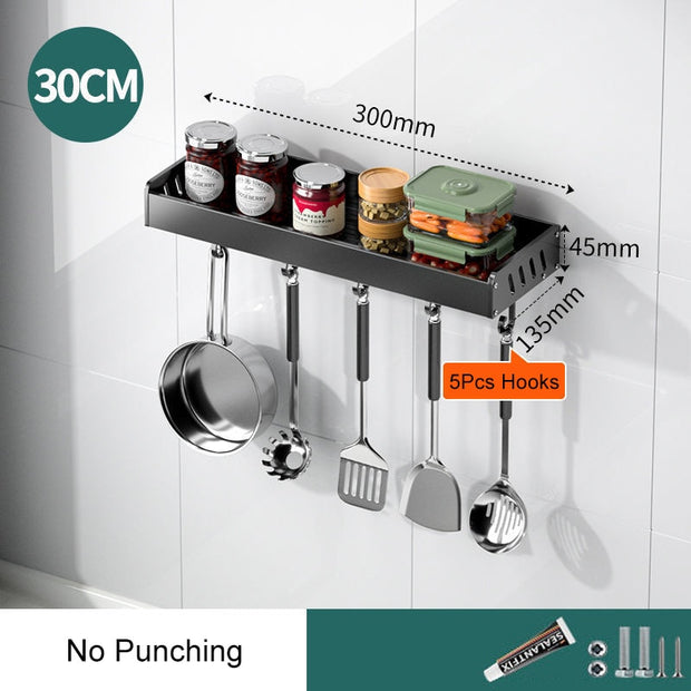 Wall-mounted Punch-free Kitchen Organizer