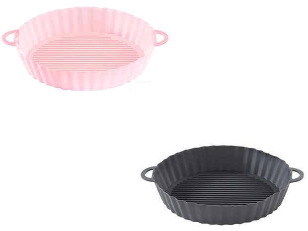Air Fryer Tray Silicone Kitchen Supplies AirFryer Silicone Pot Grill Pan Accessories