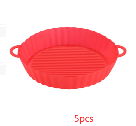Air Fryer Tray Silicone Kitchen Supplies AirFryer Silicone Pot Grill Pan Accessories